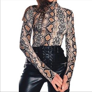 Snakeskin bodysuit 🐍